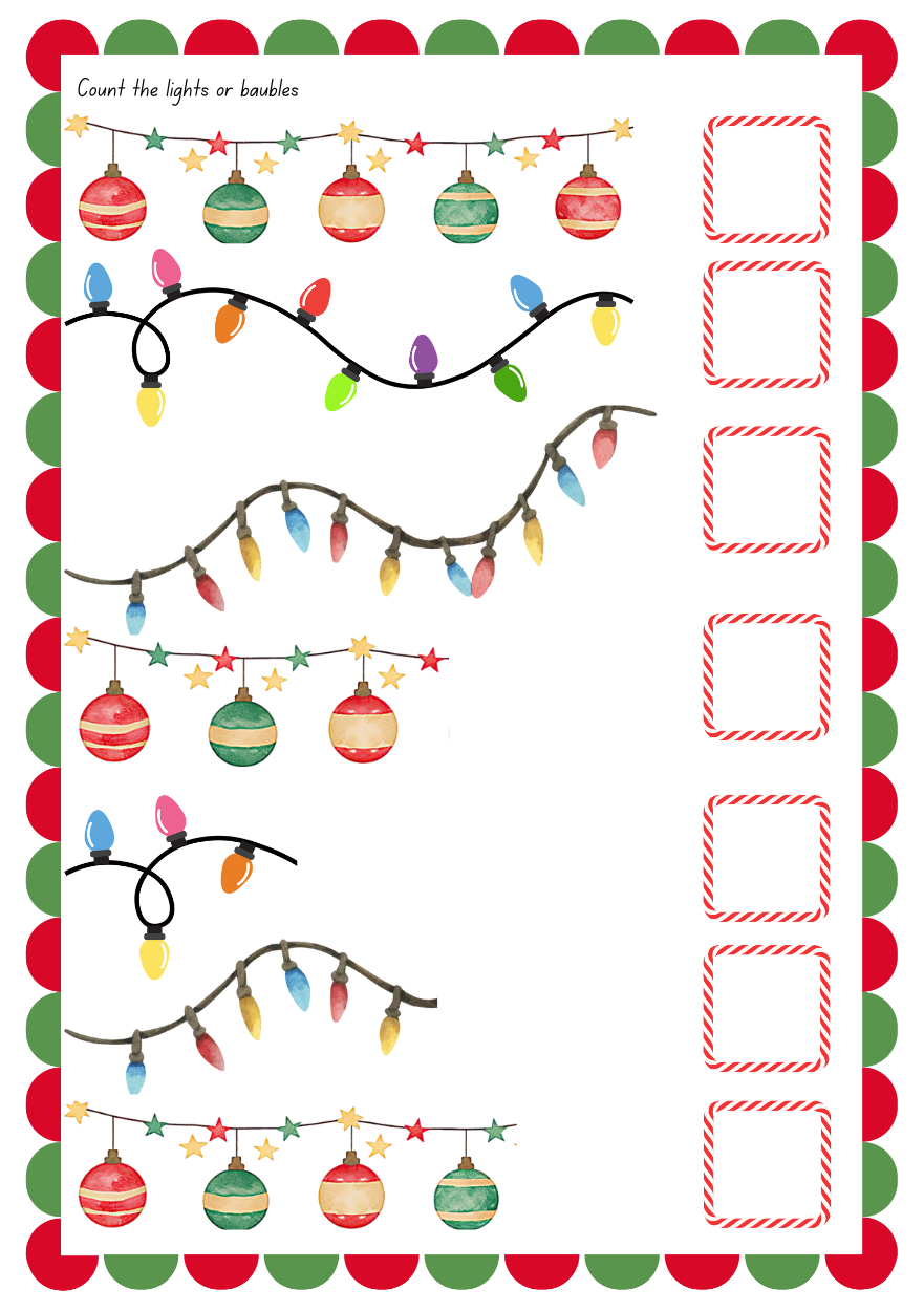 🎅 Santa’s Schoolwork Booklet – Early Years