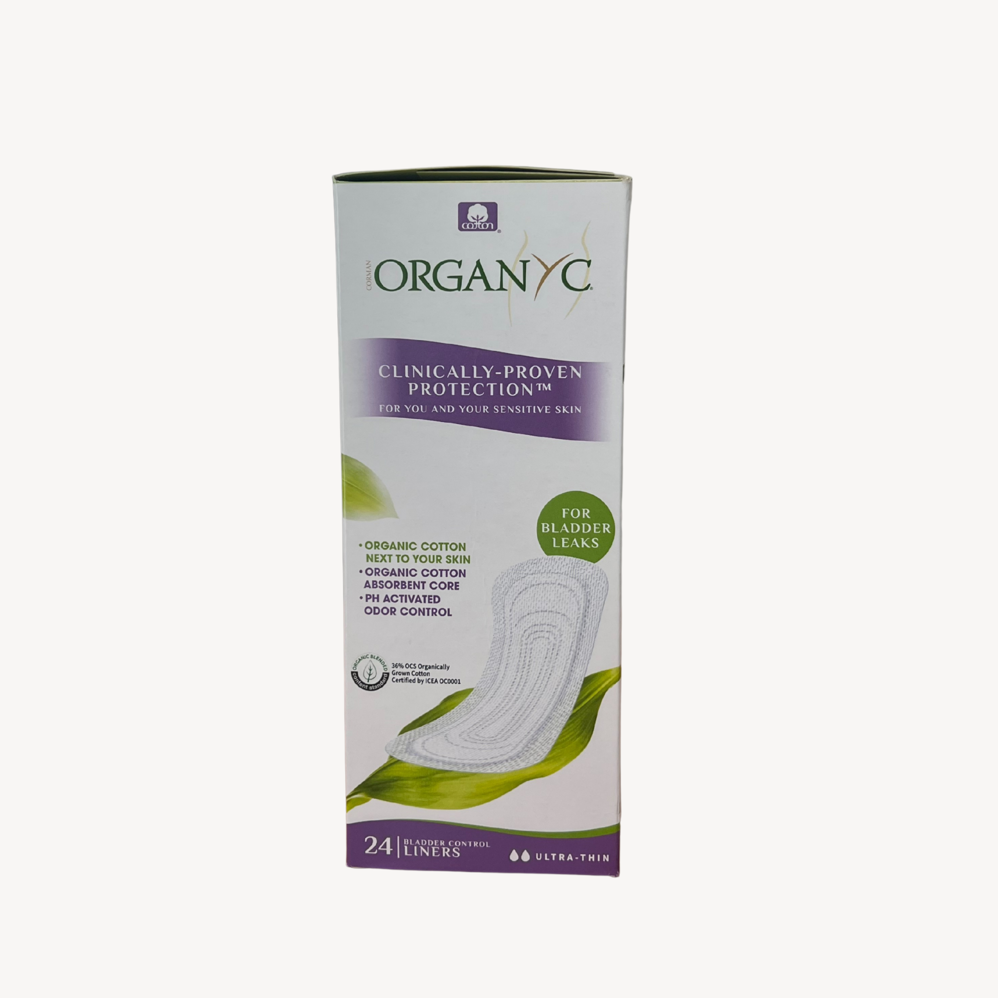 Organyc l Bladder Control Liners - Cotton Ultra Thin (24) Organic