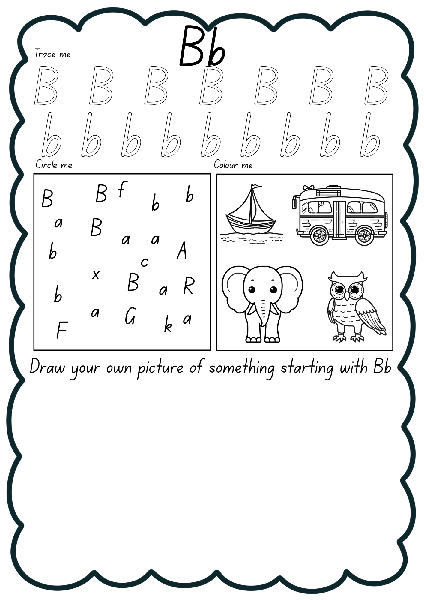 Alphabet Letters A to Z Activity Sheets