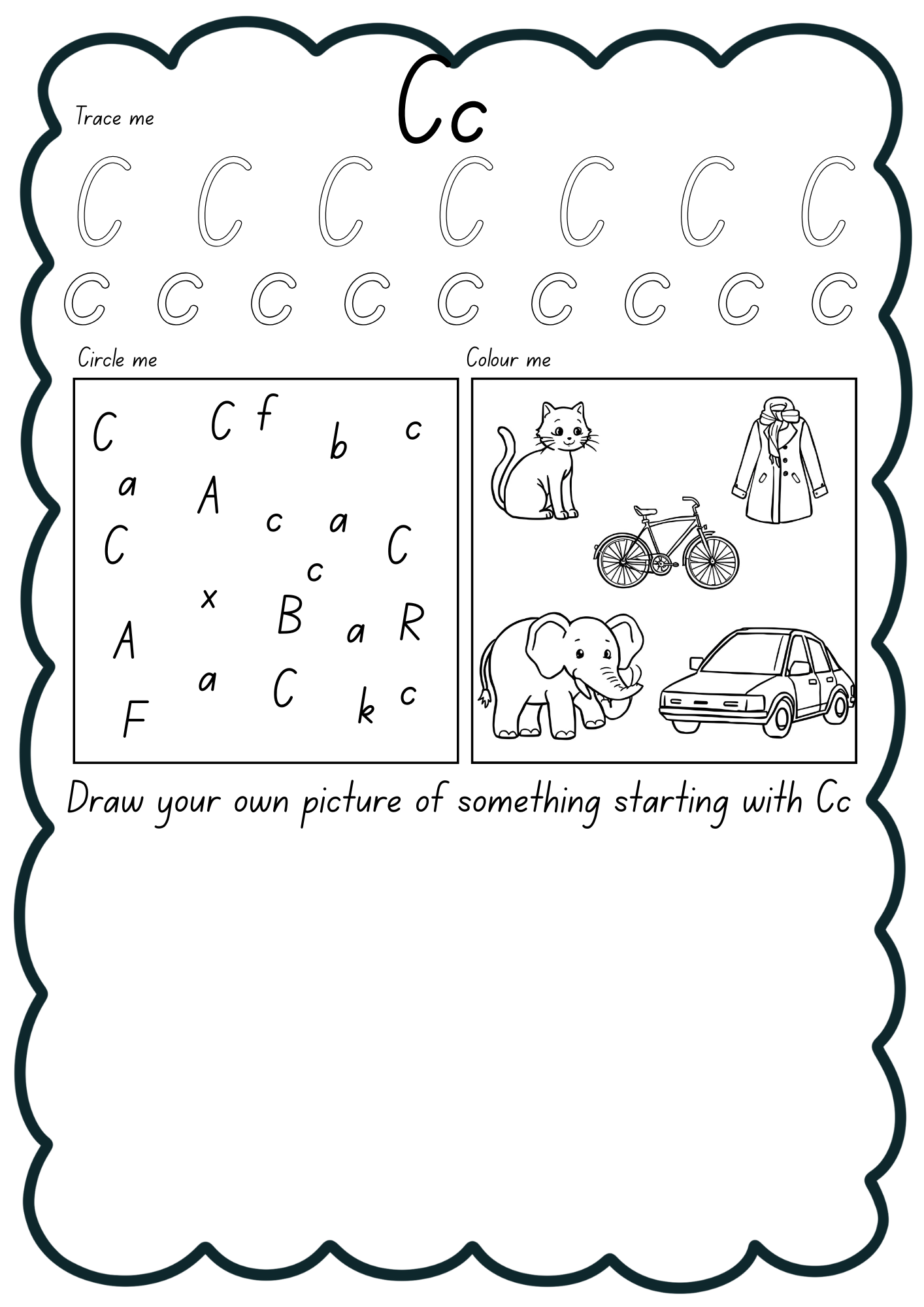 Alphabet Letters A to Z Activity Sheets