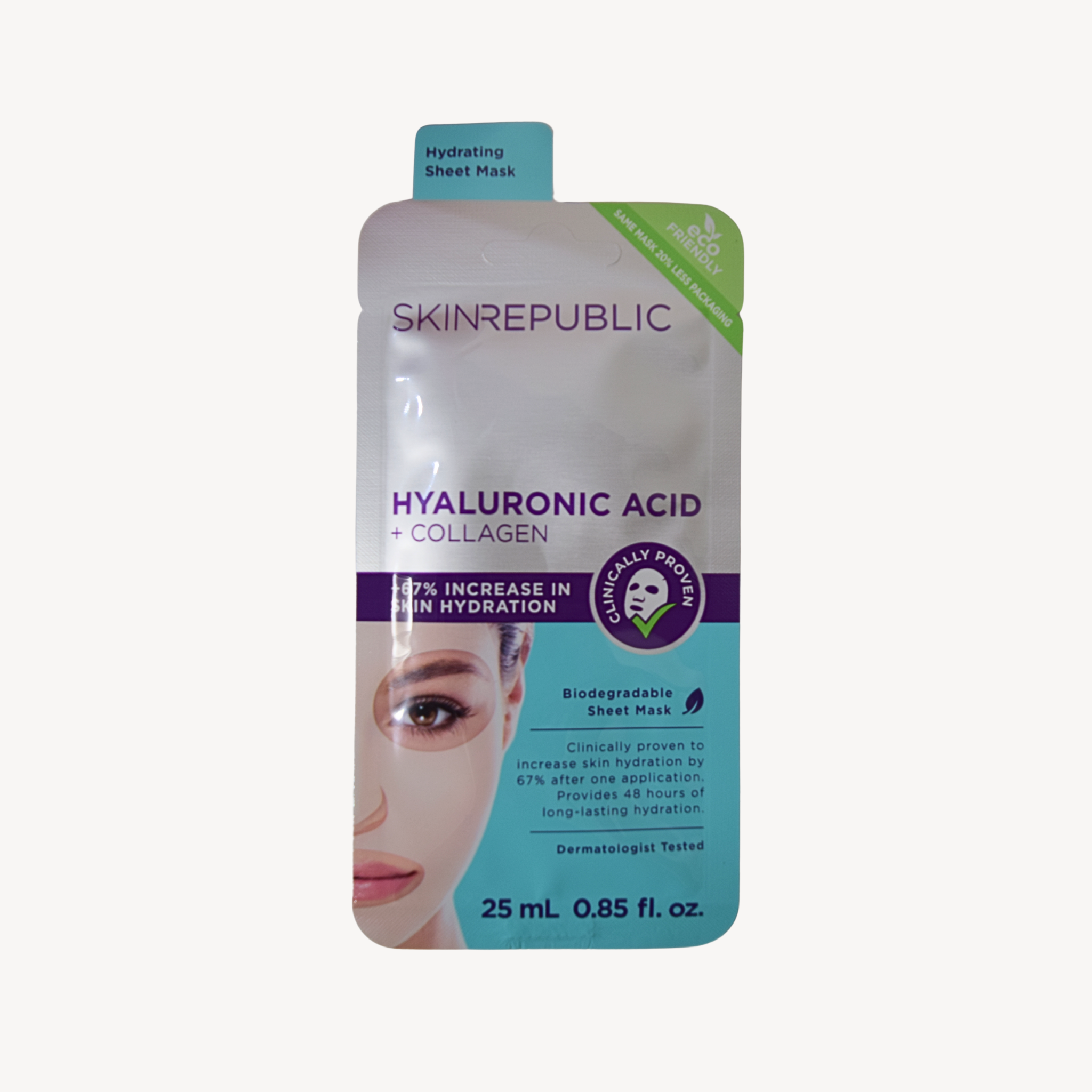 Skin Republic Hyaluronic Acid + Collagen Sheet Mask