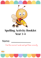 Spelling Activity Booklet Grade 3-4